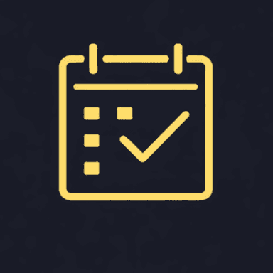 Checklist icon representing daily check-ins