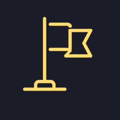 Flag icon representing setting a goal